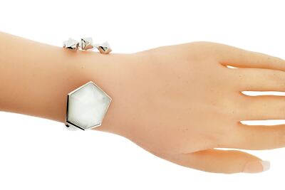 Stephen Webster Superstud Crystal Haze Mother Of Pearl Bangle
