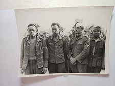WWII German Prisoners POW Original Glossy Picture 8 1/4" x 6" RRP 371