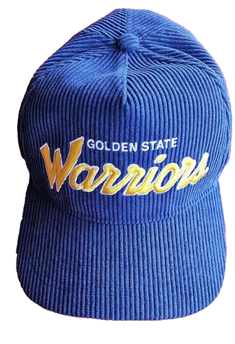 Golden State Warriors Hat '47 Brand Snapback Hitch Corduroy Royal Blue Brand New - 第 1/4 張圖片