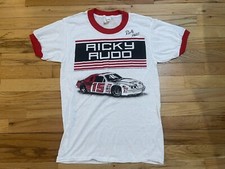 Vintage 1985 Ricky Rudd Motorcraft Thunderbird Bud Moore NASCAR 80s Shirt Mens M