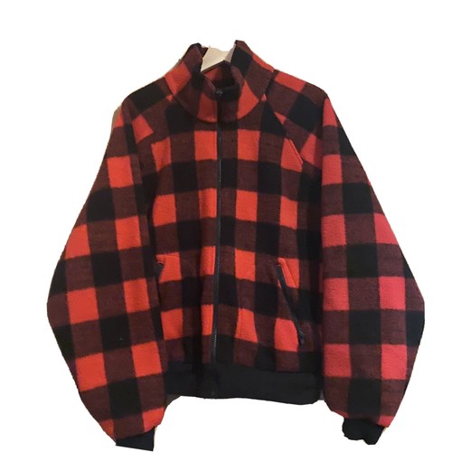 Plaid Fleece Jacket Zip 