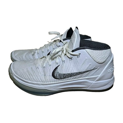 Nike Kobe AD Mid Top Men's Sneakers Size 11 White Ice 922482-102 Metallic Silver - Picture 5 of 10