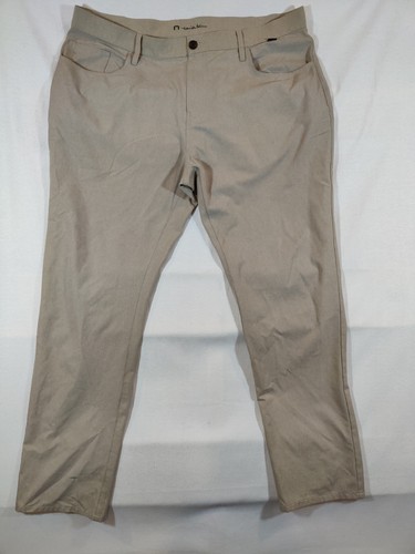 Travis Mathew Pants Men's 40 Chino Five Pockets Performance Stretch Golf Tan