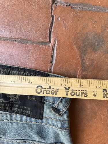 Y2K True Religion Ricky Super Distressed T Rope Jeans Men's 32 Made in USA - Picture 18 of 19