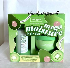 2PC Briogeo Superfoods Avocado  Kiwi Mega Moisture Hair Mask  Leave in Spray
