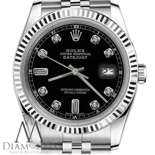 Ladies Rolex Watch 26mm Datejust Black 