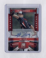 2010 Donruss Elite Extra Edition #63 A.J. Cole Nationals Rookie Rc Auto #25/50