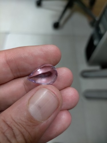 7.34ct Amatista Natural Púrpura Forma Pera Origen Uruguay Sin Tratamiento - Foto 23 di 24