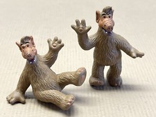 2x RUSS Toy 1988 ALF Alien Miniature 2" Figure Rubber PVC Figure Vintage