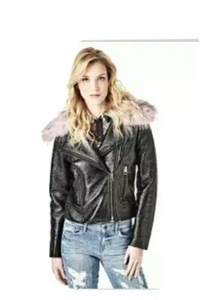 giacca ecopelle guess