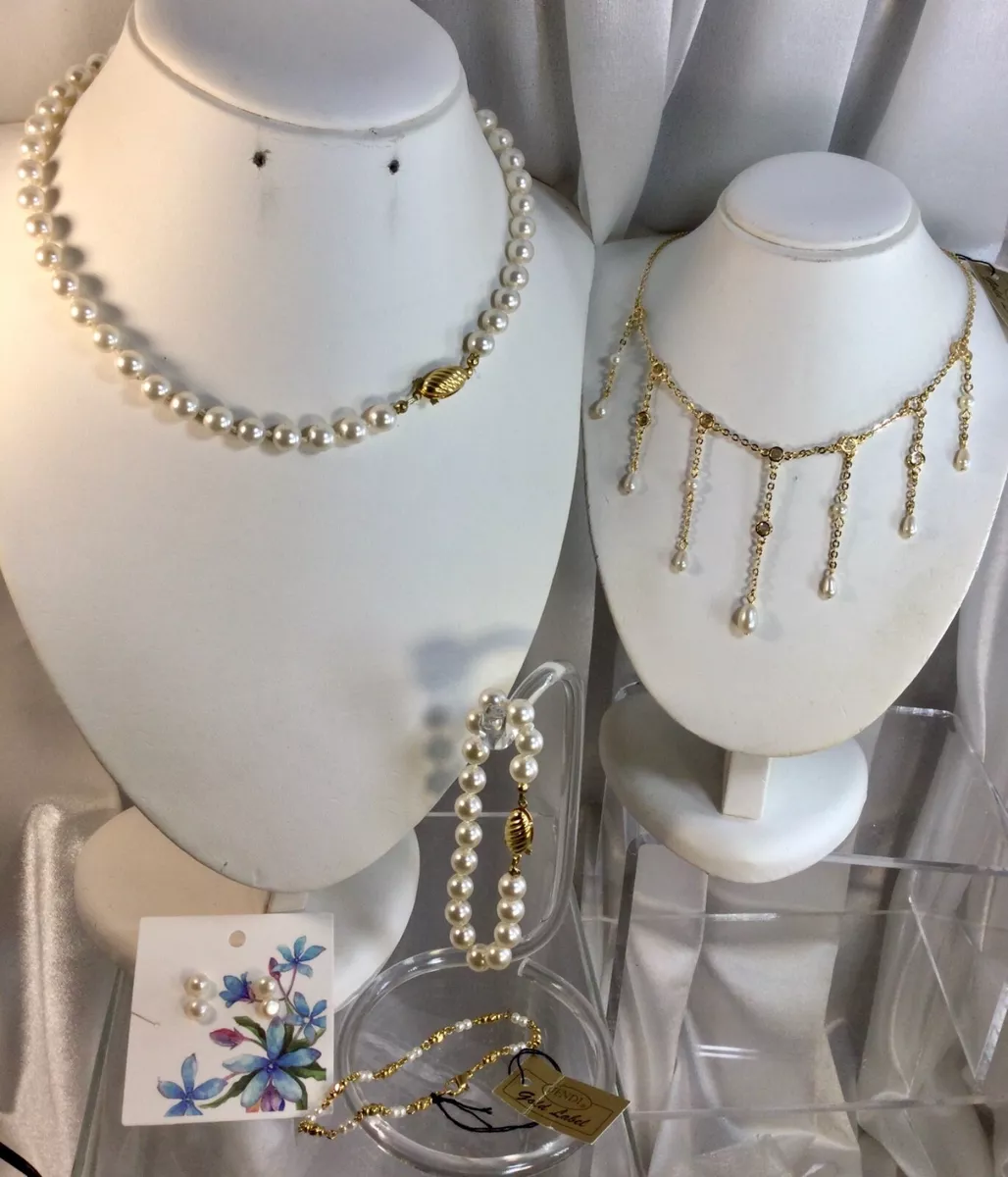Quality Dress Pearl Set Necklaces Bracelets.Culture pearl