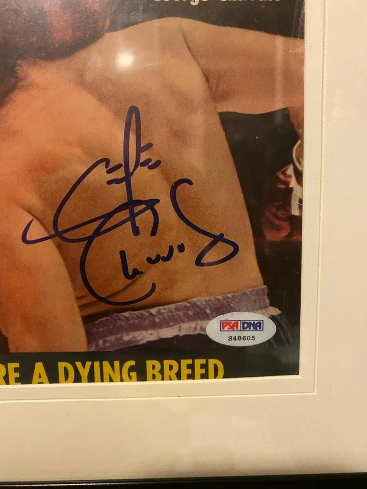 George Chuvalo signed Framed 1970 Ring Magazine Cover PSA Certified - Image 2 of 2