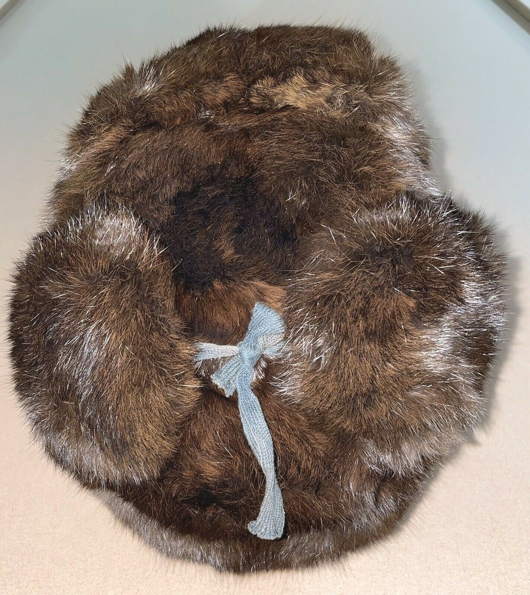 ウシャーンカ( шапка ушанка) シベリアミンクの天然毛皮 Vintage Authentic Mens Russian Genuine Mink Fur Ushanka Trapper