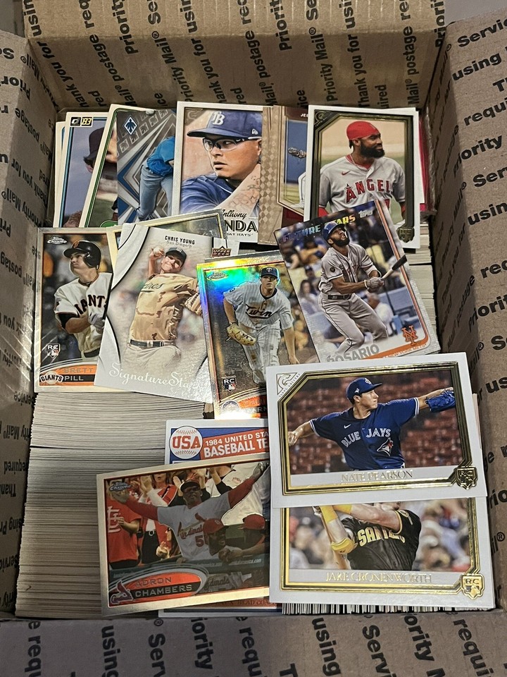 MLB Card USPS Med. Flat Rate Box Lot Tons Of Rookies Stars And More eBay