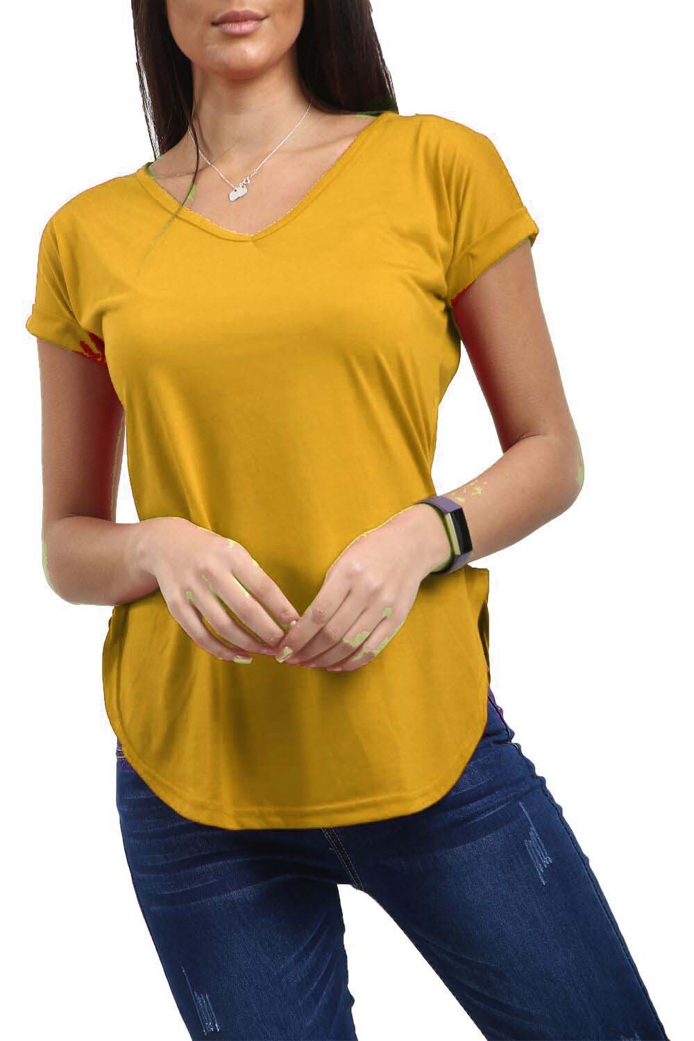 Regatta Short Sleeve Curved Hem Top In Navy With Contrast Top Stitch - Foto 9