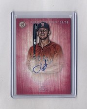 2014 Bowman Inception Jon Denney Red Parallel Inception Autograph #2/50 Red Sox 