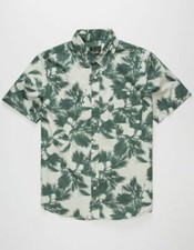 PRIMITIVE Men's S/S Button Shirt NORMANDIE PALMS - STN - Size Medium - NWT