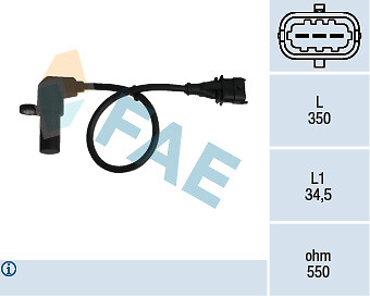 FAE 79069 pulse generator, crankshaft for Opel Vauxhall