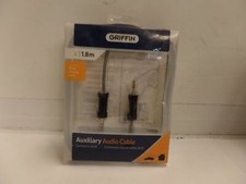 GRIFFIN 6"/1.8M AUXILIARY AUDIO CABLE, IPOD,IPHONE AND MP3