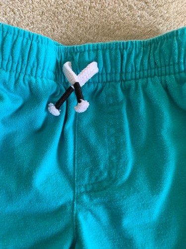 Garanimals Boys Teal Black White Side Stripe Pockets Shorts 6-9 Months - Picture 4 of 7
