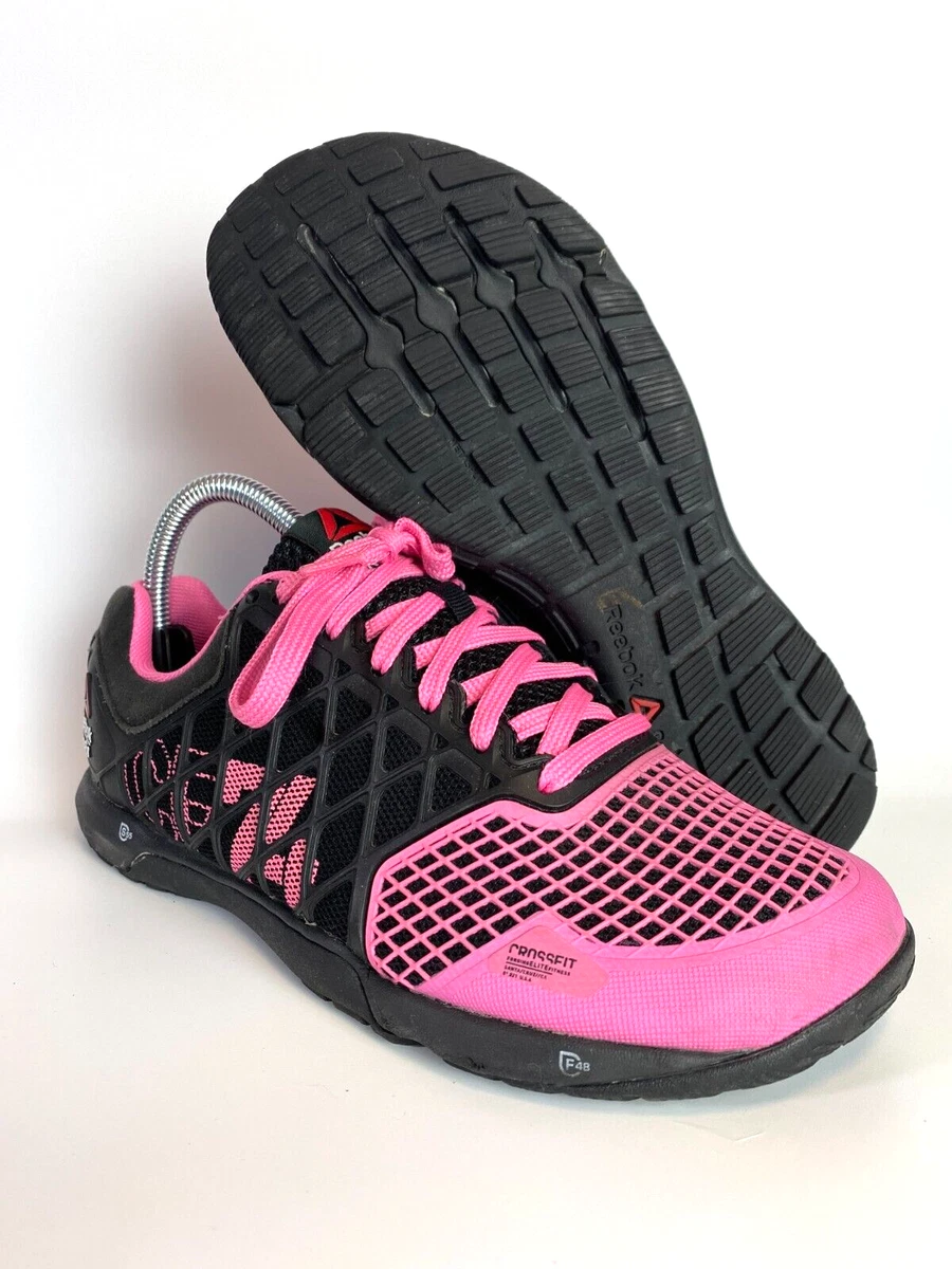 Reebok Crossfit CF74 Duracage Training Shoes Pink Black Women s Size 7.5