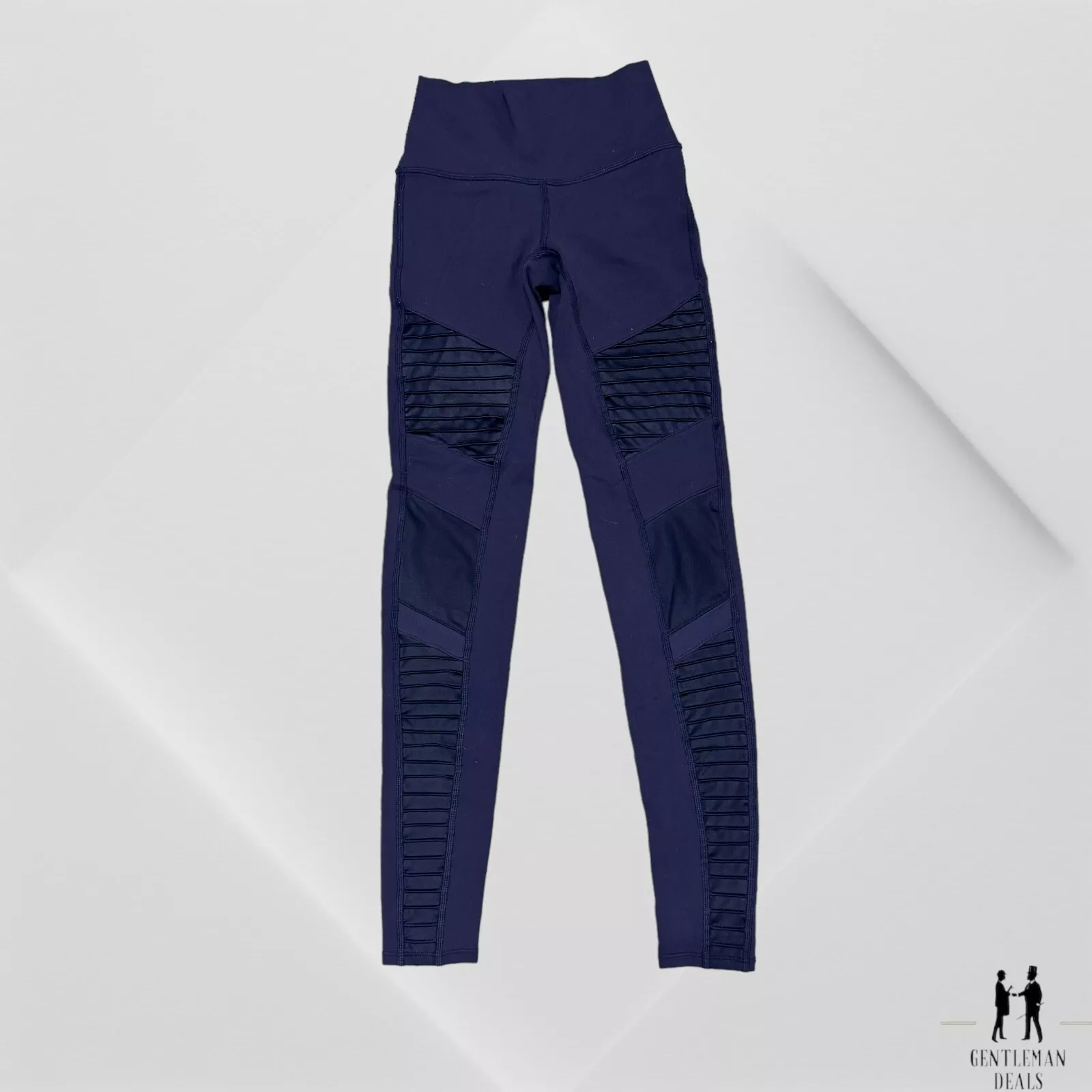 alo-yoga moto textured fitted compression yoga leggings