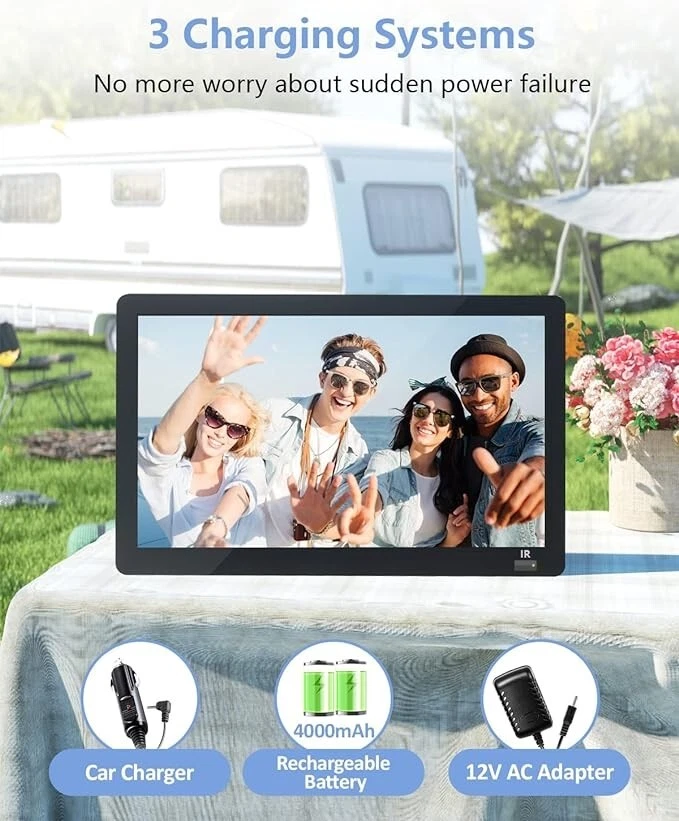 Desobry 14.3" Portable TV with Antenna ATSC Tuner, 1080P, with HDMI, AV Input - Image 4 of 4