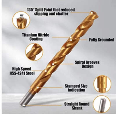 Dirt Racing Titan Spiralbohrer-Set 3,0-12 mm 7-tlg.