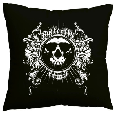Kissenbezug Biker - Rocker - Gothic - Vintage - Skull - Ghost - C Schwarz 600091