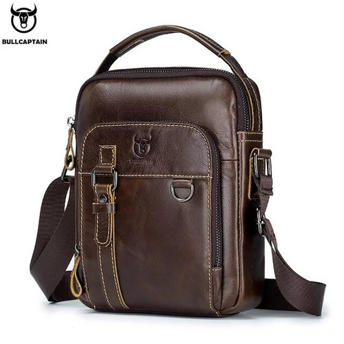 Bull Captain modische Echtleder Herren Massagetasche Business und Reisetasche - Bild 4 von 6