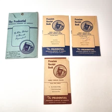 Vintage 1950s The Prudential Life Insurance Co Weekly Premium Receipt Book