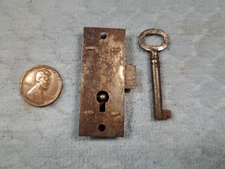 Narrow Cupboard Door Lock Surface Mounted Reversible