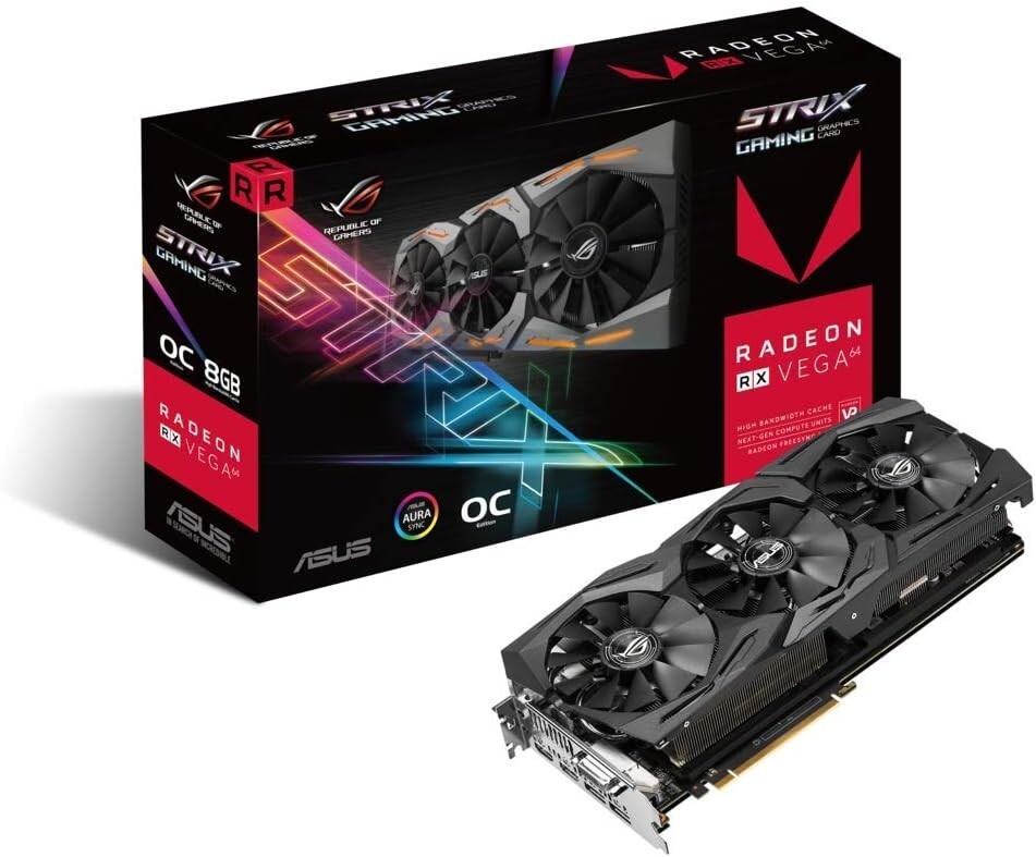 Asus ROG Strix RX VEGA 64 Gaming Grafikkarte AMD Radeon PCIe 8GB