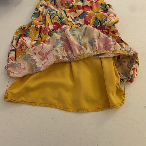 Baby Gap Kids Girls Dress Size 5T Yellow Floral Summer Cool Sundress Pink Blue - Picture 5 of 11
