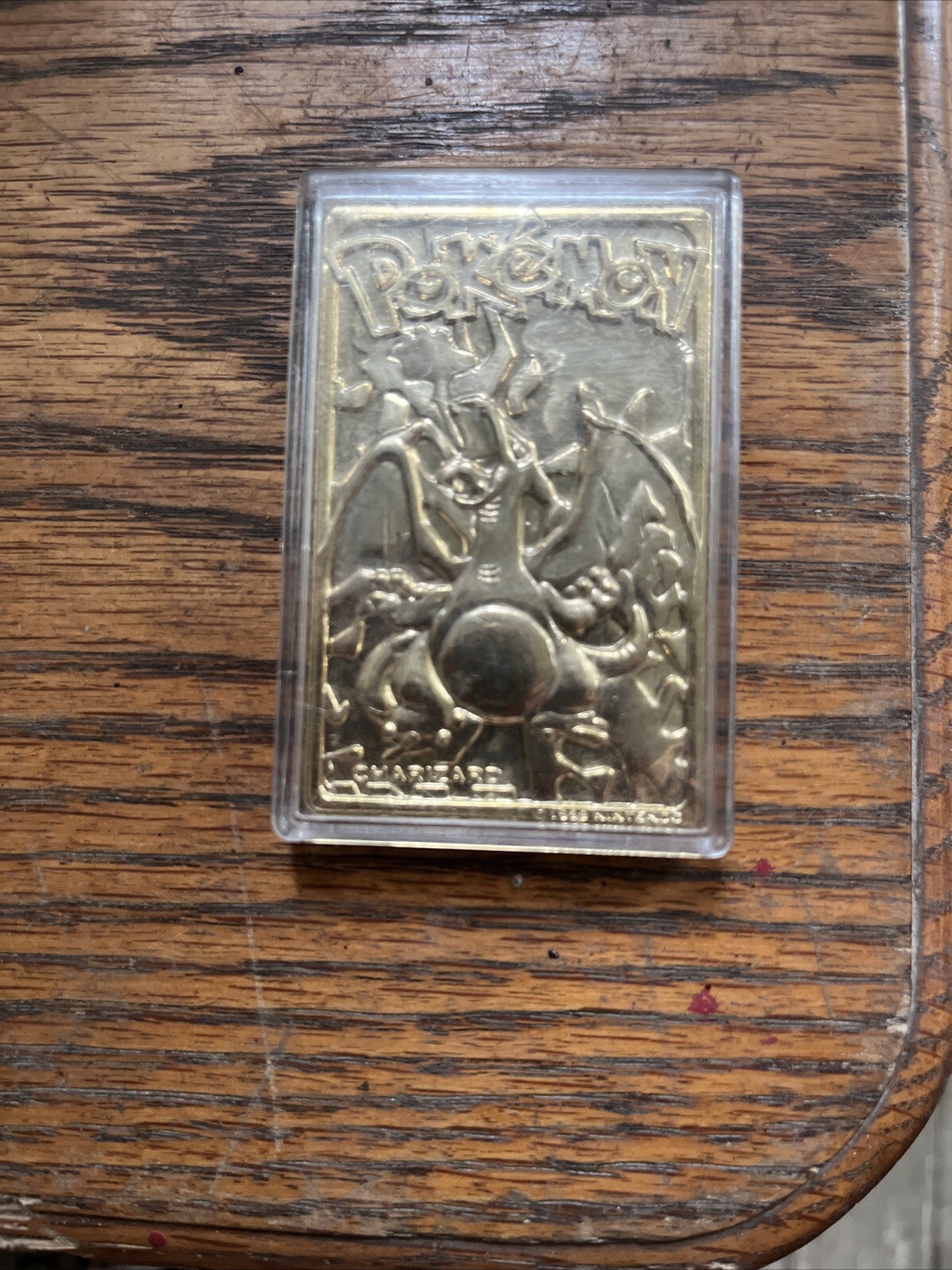 Pokemon Charizard 23k  Gold-Plated Card 1999 Authentic  Vintage