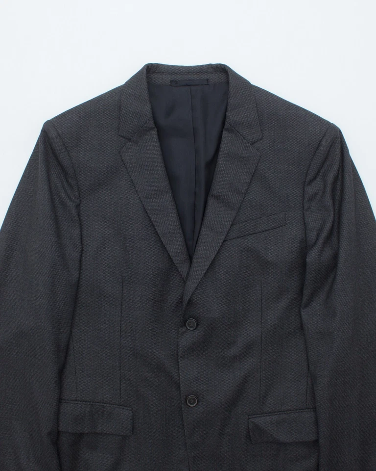 Blazer Jil Sander Gris Lana IT48 Italia Minimalista Sastrería Informal Tranquilo Lujo Foto 4 de 4