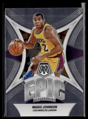 2023-24 Panini Mosaic Magic Johnson Epic Performers #16 Los