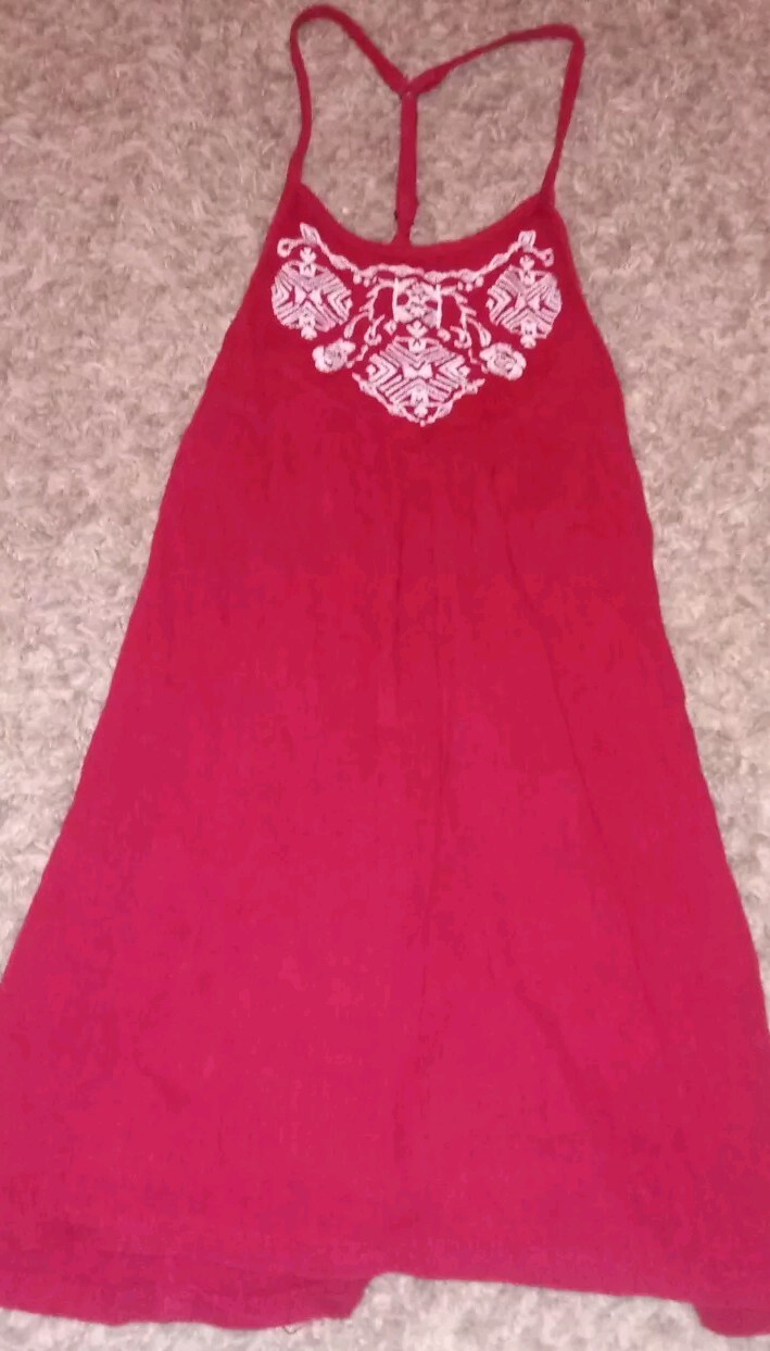 Women's Hollister Tank Top Size XS Color Red White Cute Date Night Sexy