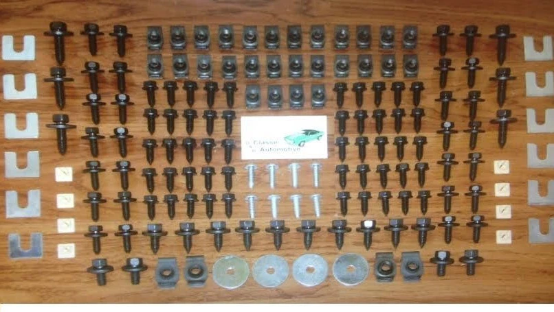  162pc Front Sheet Metal Hardware Pontiac Tempest GTO Lemans Bonneville  - Image 3 of 3