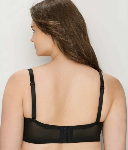 Elomi Smoothing Molded Multiway Strapless UW Bra 1230 UK Sz DD-GG Black NWT$69 - Picture 8 of 10