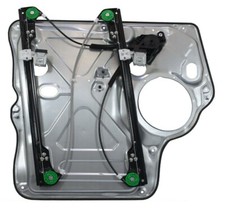 VW TRANSPORTER T5 FRONT LEFT PASSENGER SIDE WINDOW REGULATOR + PANEL