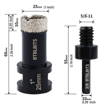 20-75mm Diamond Hole Saw Core Drill Bit For Tile Ceramic Porcelain Marble Stone