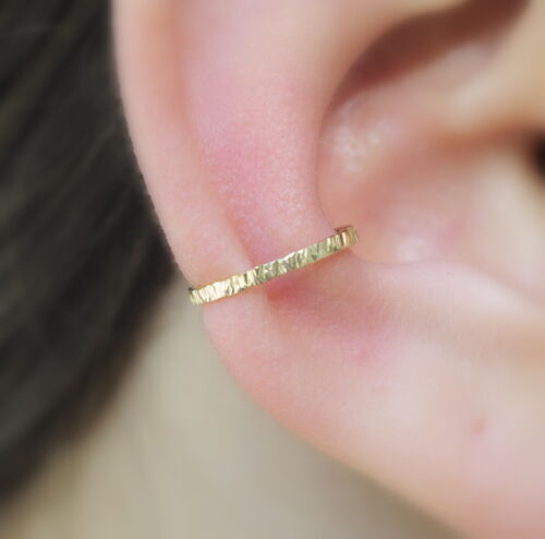 zin kampioen Versterken Ear Cuff - Fake Piercing - Faux Piercing - Fake Conch Piercing - 14K Gold  Filled | eBay