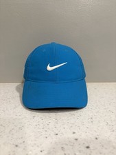 Nike Golf RZN Vapor Hat Blue Mesh Back Flexfit S/M Dri-Fit Tour Cap Swoosh