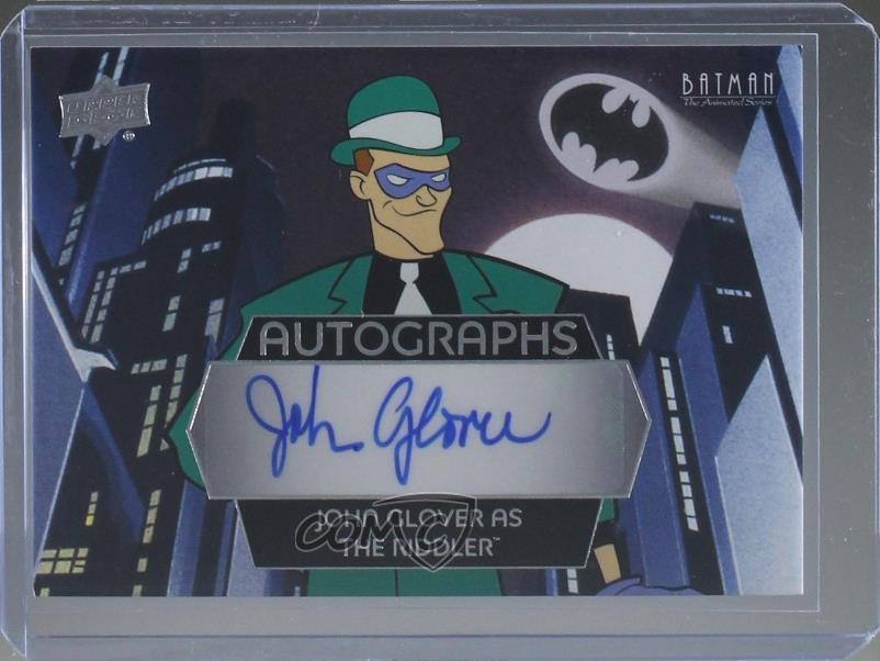 John Glover as The Ridder #HA-JG 2026 Upper Deck Batman The Animated Series Horizontal Autograph trading card — raw and PSA graded price guide