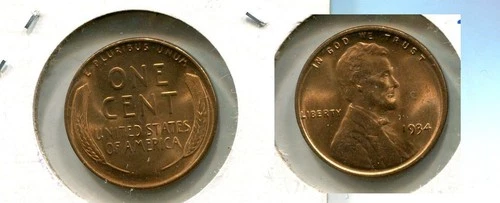 1934 P LINCOLN HEAD PENNY RED GEM BU 5811T