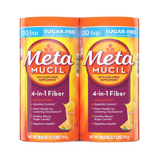 Metamucil 4-in-1 Daily Fiber Supplement Powder, Twin Pack, 2 pk./26.6 oz