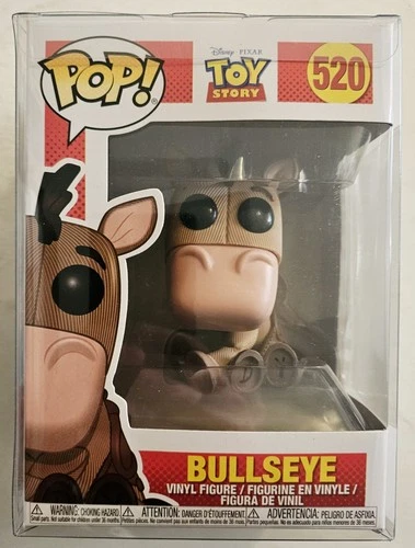 FUNKO POP 520 DISNEY TOY STORY BULLSEYE FIGURE with PROTECTOR FAST SHIPPING