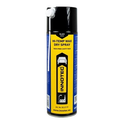 Innotec Hi-Temp Wax Dry Spray schwarz 500ml Wachs-Sprühdose