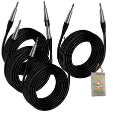 Guitar Cord Instrument Cable 4 Wires 1/4 Jack Electric Bass Music Straight Patch